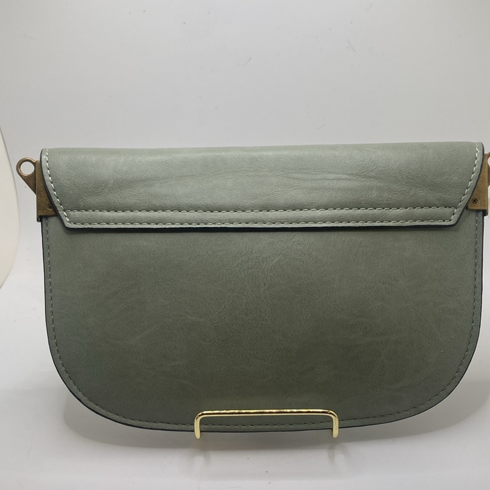 Simply Noelle Jade green faux leather convertible crossbody clutch - Picture 6 of 11